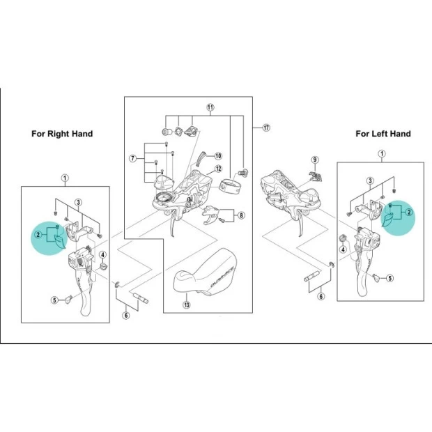 Capot Frontal Shimano Dura Ace ST- 7900 1 Capot Frontal Shimano Dura Ace ST- 7900