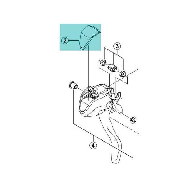 Capot Frontal Shimano ST-2300 (Y6SG45000) - X 1 1 Capot Frontal Shimano ST-2300 (Y6SG45000) - X 1