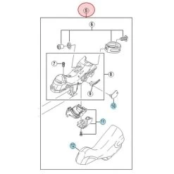 Corps De Manette De Frein Et De Dérailleur Shimano Dura Ace ST-9000 - Droit