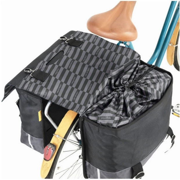 Paire De Sacoches Recyclées Urban Proof 55L Noir/Gris 4 Paire De Sacoches Recyclées Urban Proof 55L Noir/Gris – Image 4