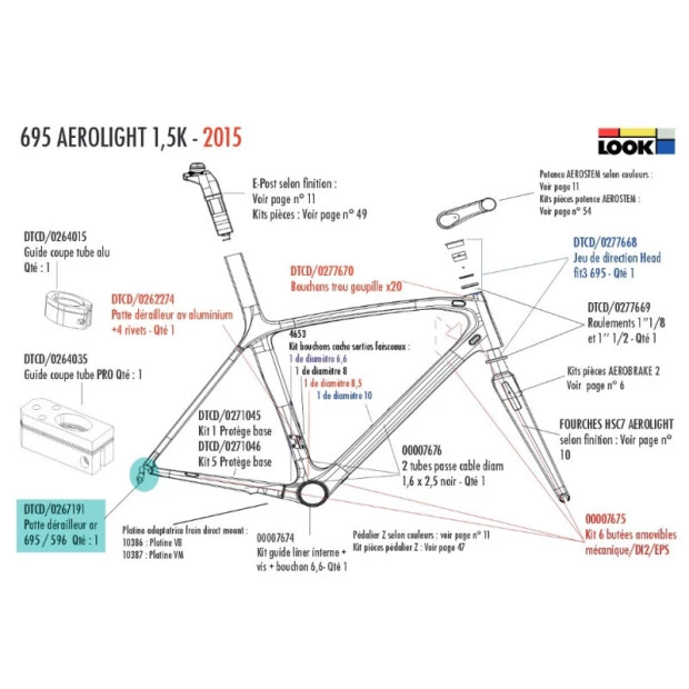 Patte De Dérailleur Look DTCD/0267191 1 Patte De Dérailleur Look DTCD/0267191